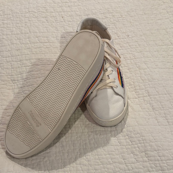 Soludos White Sneakers with Colorful Embroidery - Picture 3 of 4